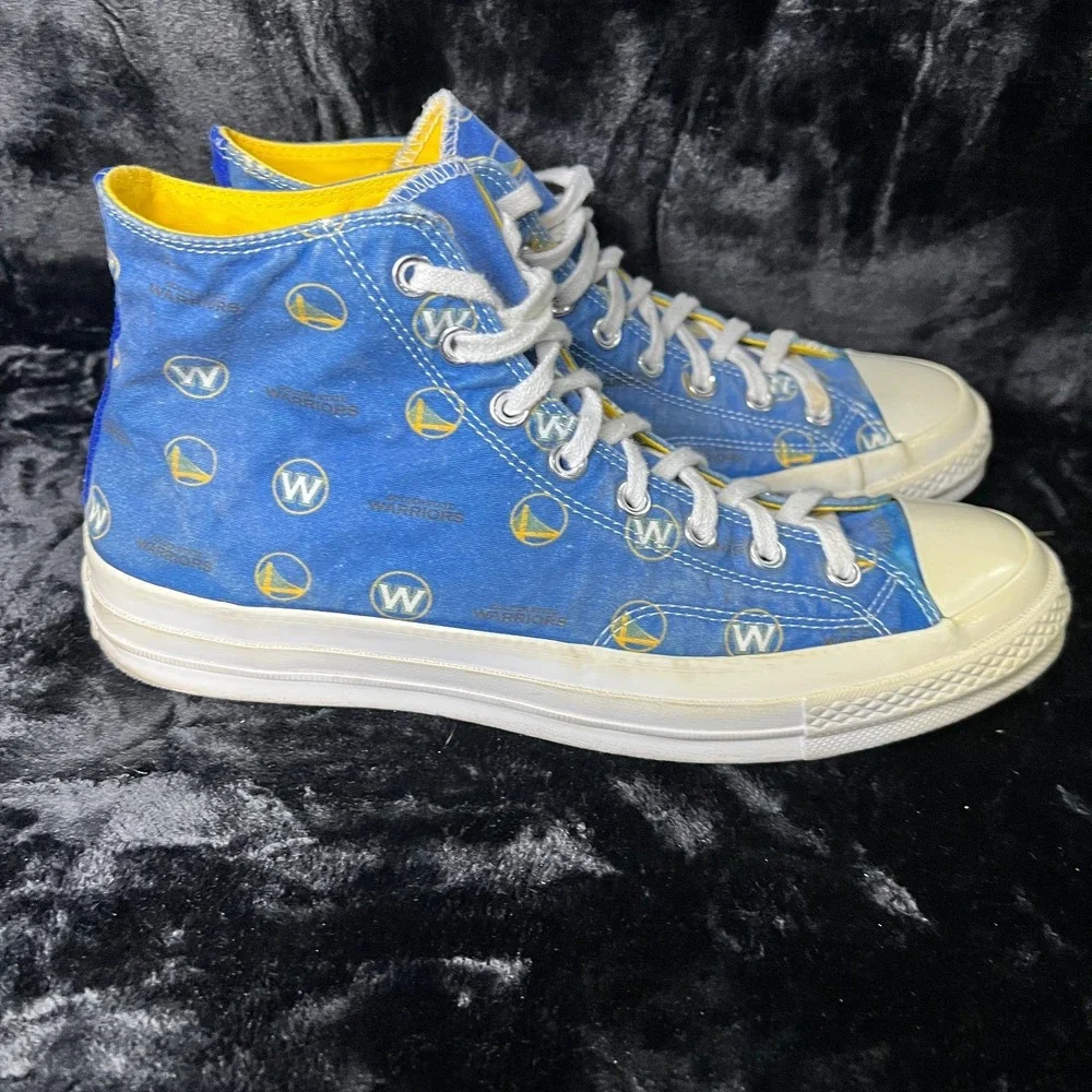 Converse NBA x Chuck 70 Hi 161161C Unisex M10/W12 Shoes Blue Gold State Warriors